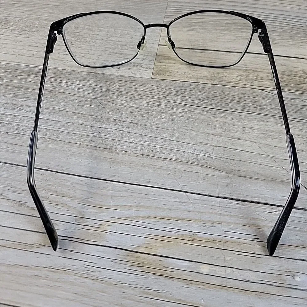 Anne Klein AK5053 001 Eyeglasses Black Metal‎ Square 54-15 135 Frames Only
